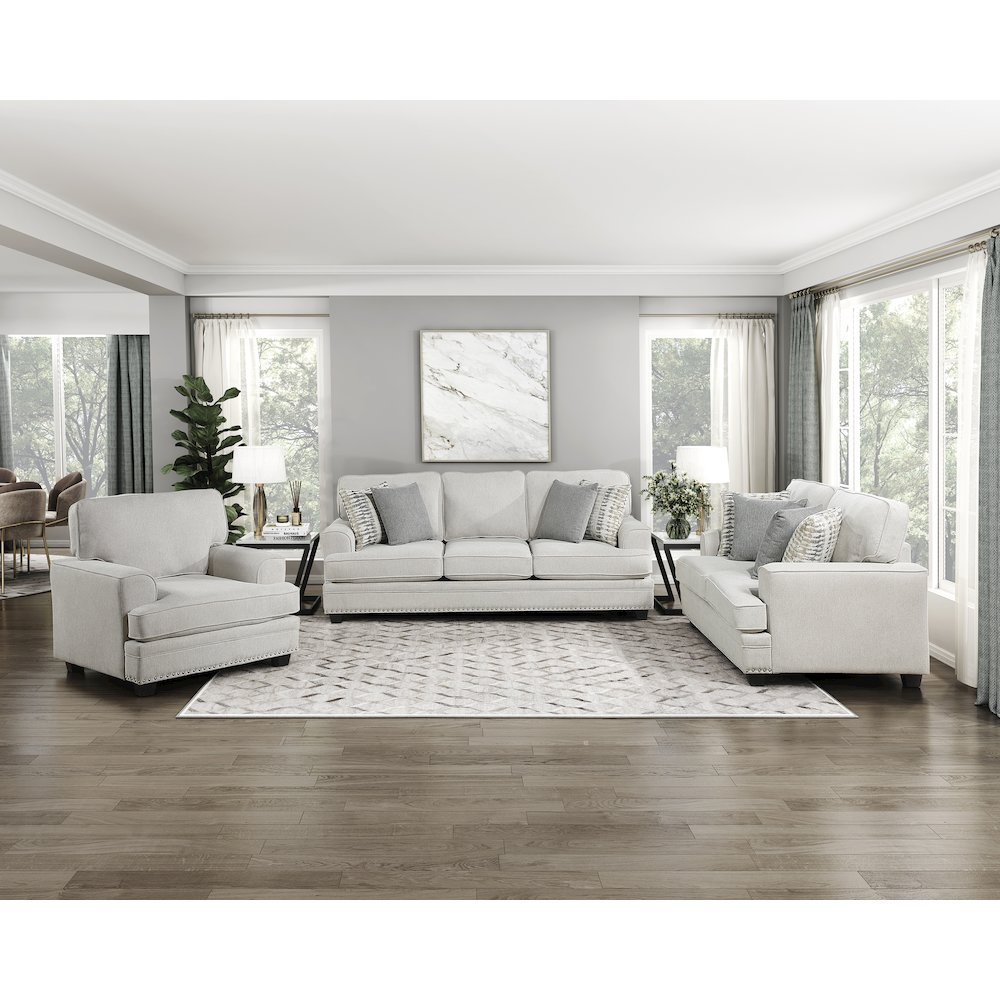 Lexicon Bradford Chenille Sofa in Sand. Picture 2