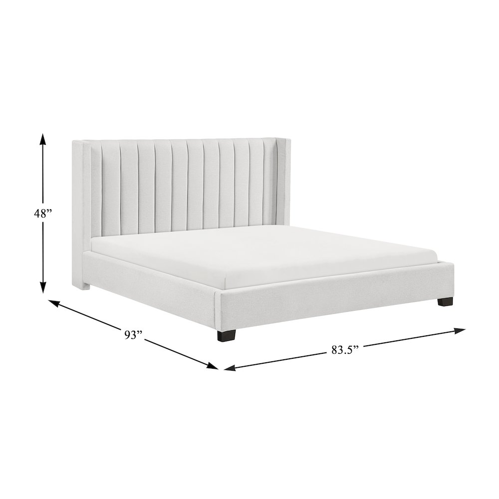 Emerson Textured California King Bed in a Box in Beige. Picture 8