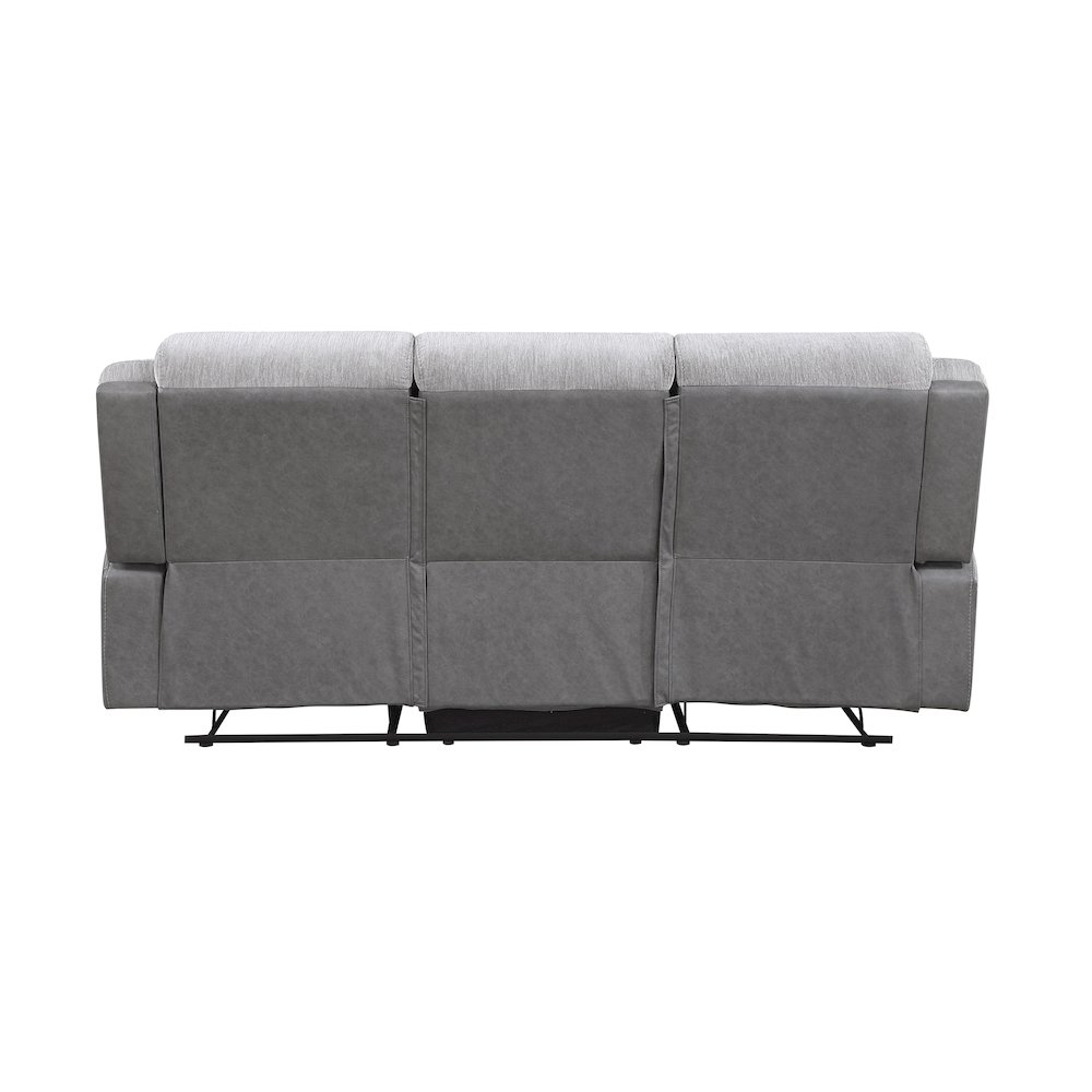 Lexicon Harriette Chenille Double Reclining Sofa in Gray. Picture 3