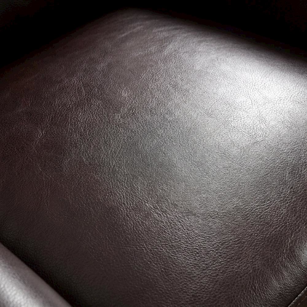 Faux Leather Accent Chair with Padded Seat and Arms for Bedroom, Black. Picture 6
