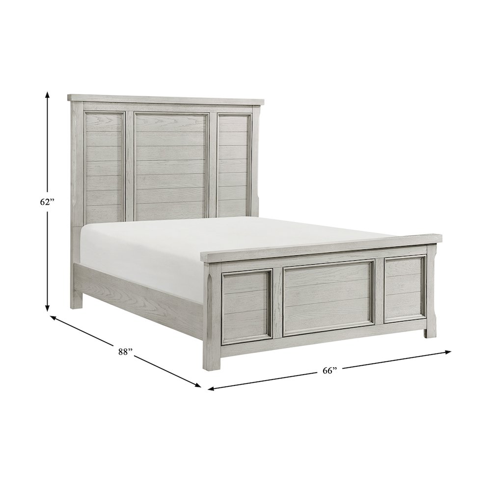 Providence Acacia Queen Bed in Antique White. Picture 6