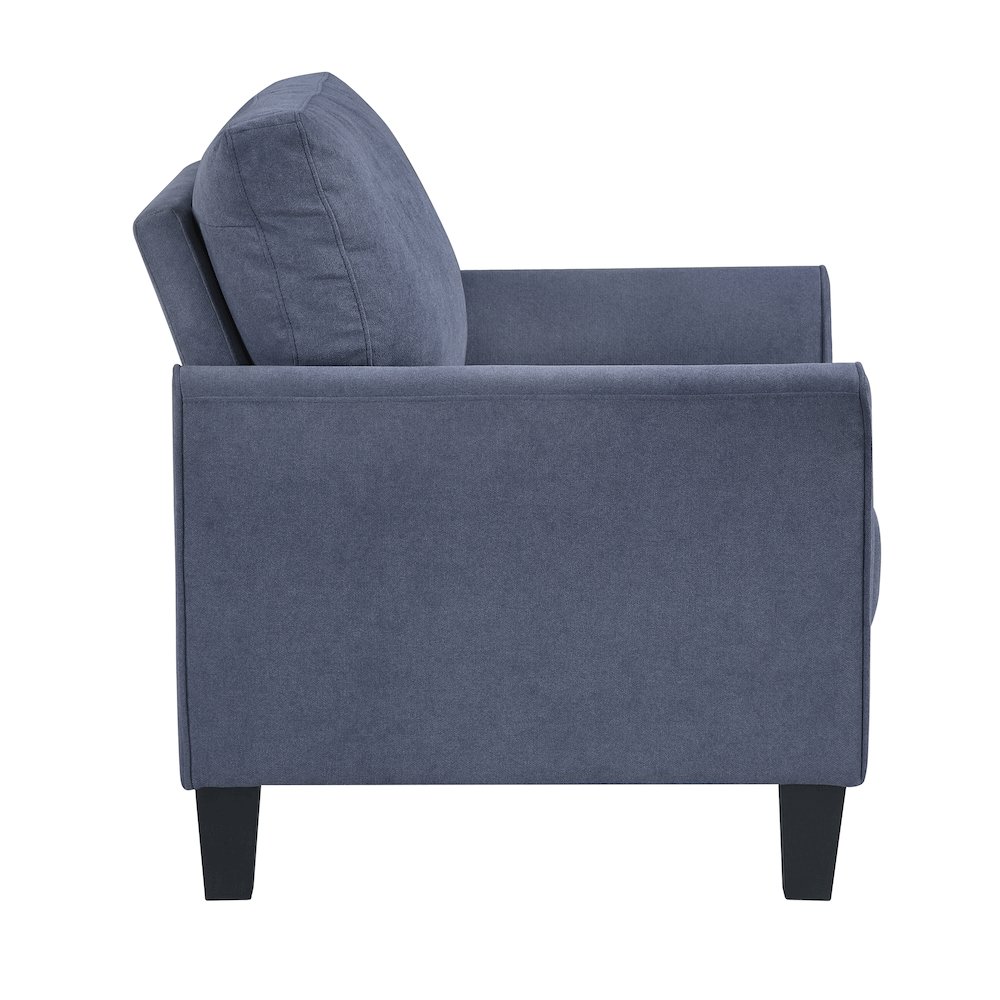 Aliana Textured Chair in Blue. Picture 8