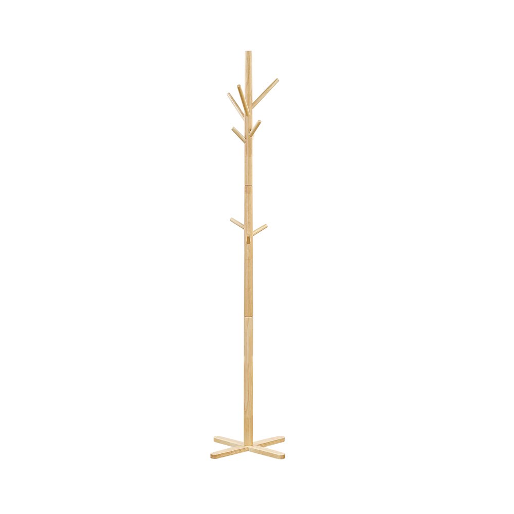 Jack Rubberwood Coat Rack in Natural. Picture 1
