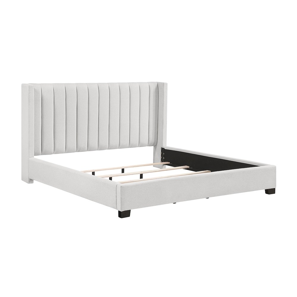 Emerson Textured California King Bed in a Box in Beige. Picture 3