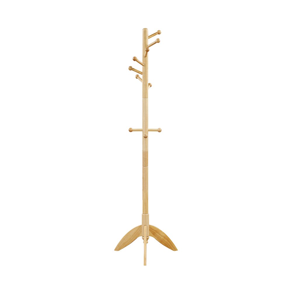 Moe Rubberwood Coat Rack in Natural. Picture 3
