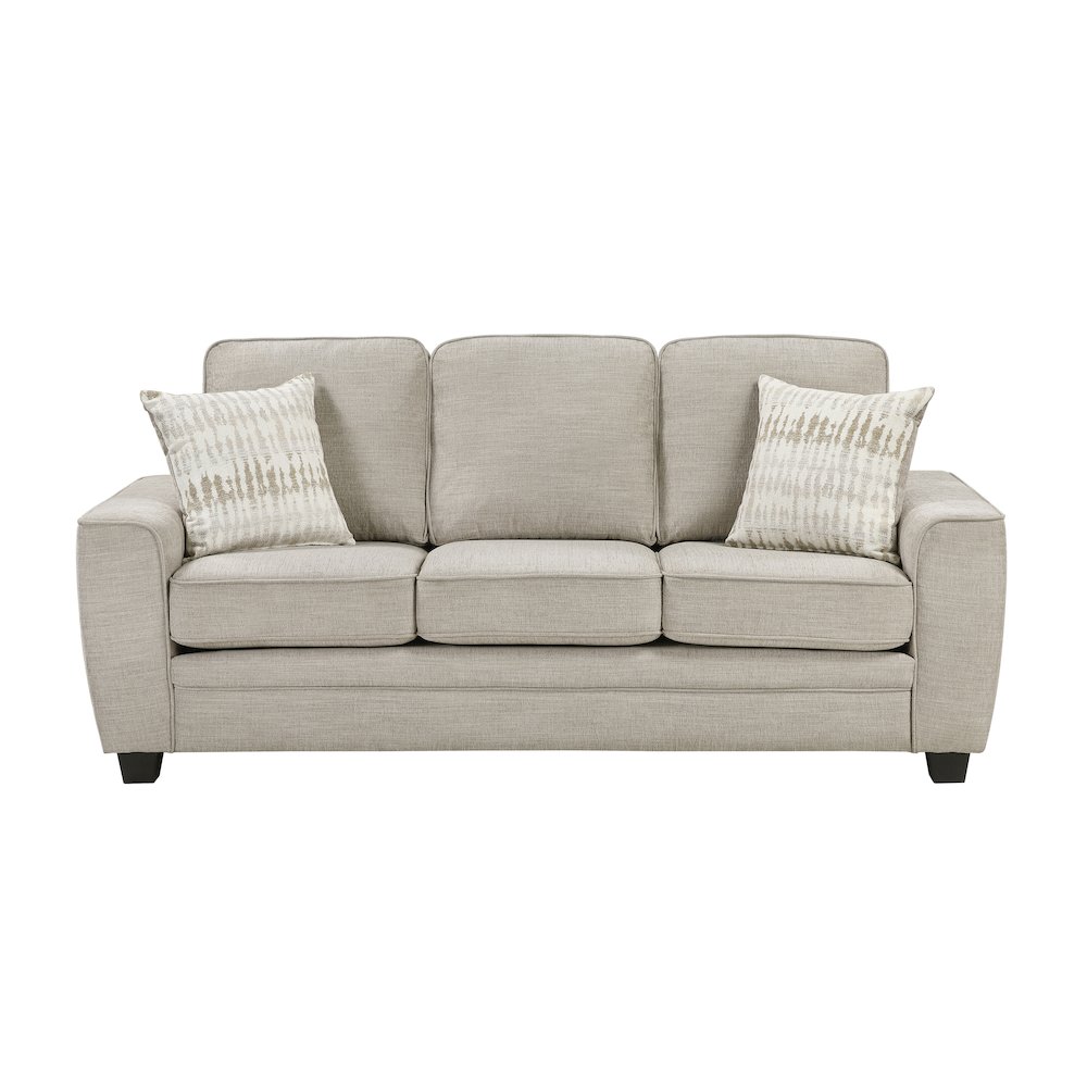 Zander Chenille Sofa in Taupe. Picture 4