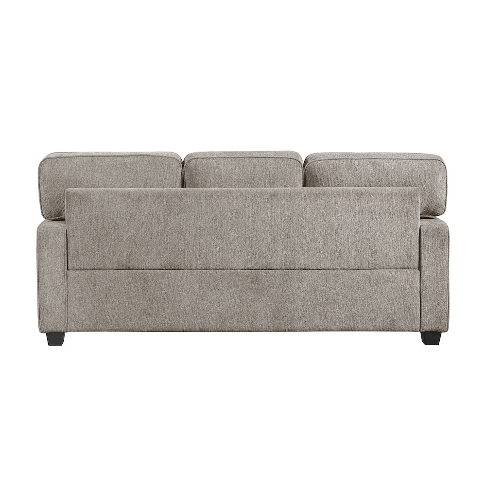 Frances Chenille Sofa in Taupe. Picture 3