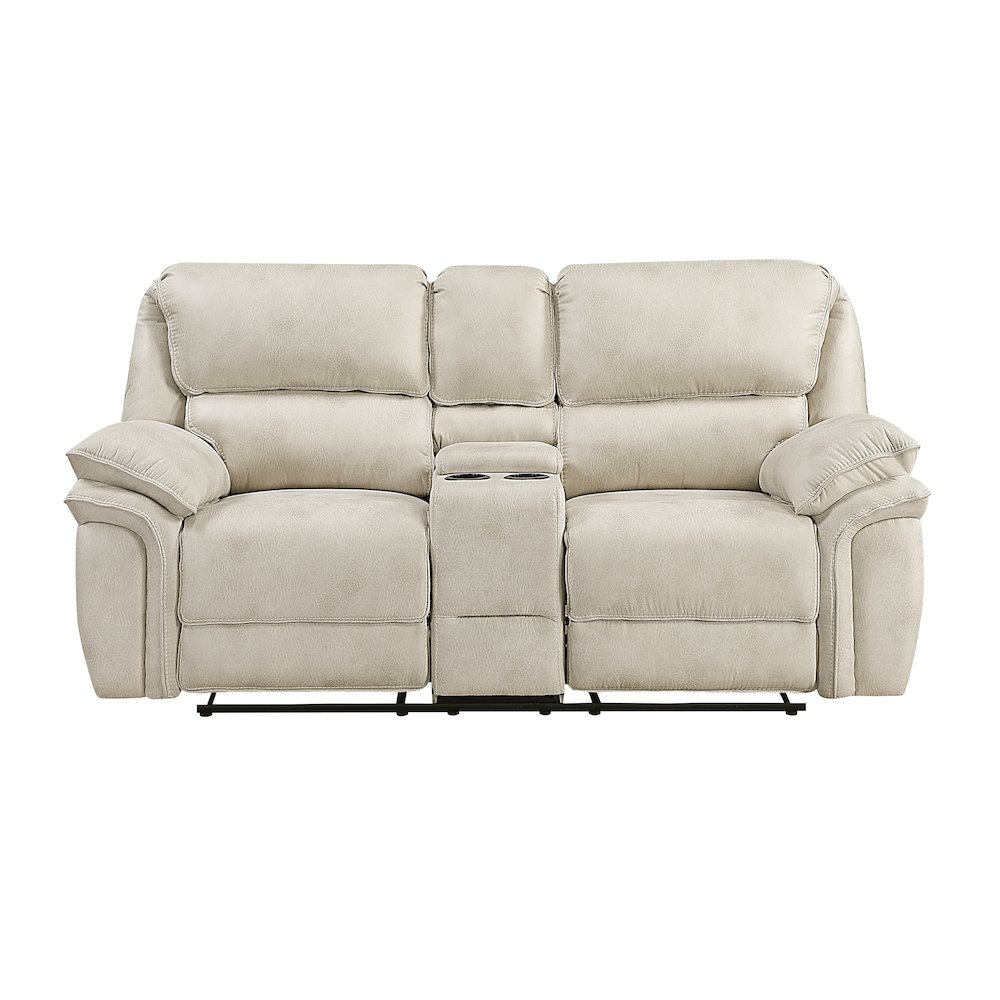 Dublin Chenille Love Seat in Dark Pewter. Picture 4