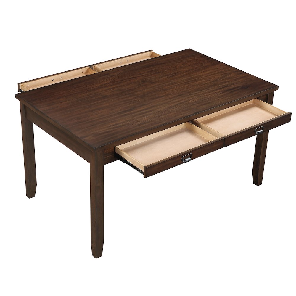 Binghampton Wood Dining Room Table in Dark cherry. Picture 5