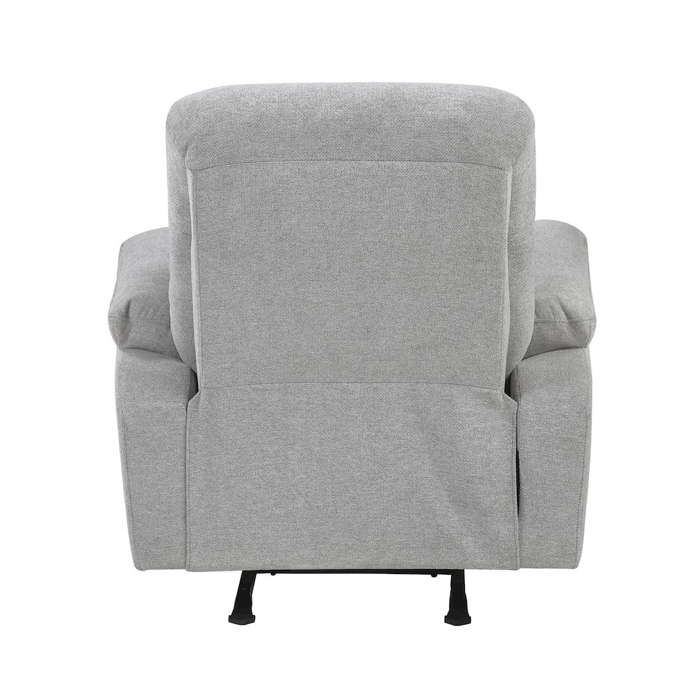 Jules Chenille Rocker Reclining Chair in Gray. Picture 3