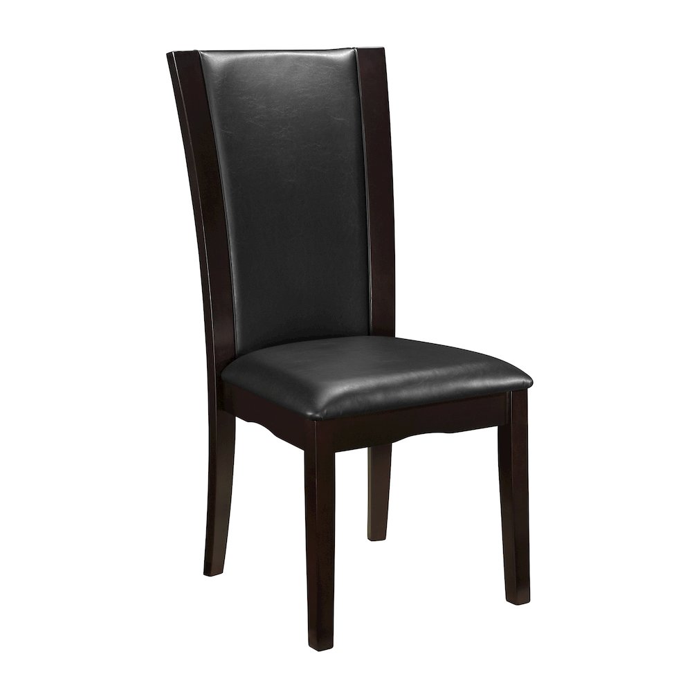 Daisy Wood Dining Room Side Chair, set of 2 in Brown. Picture 1