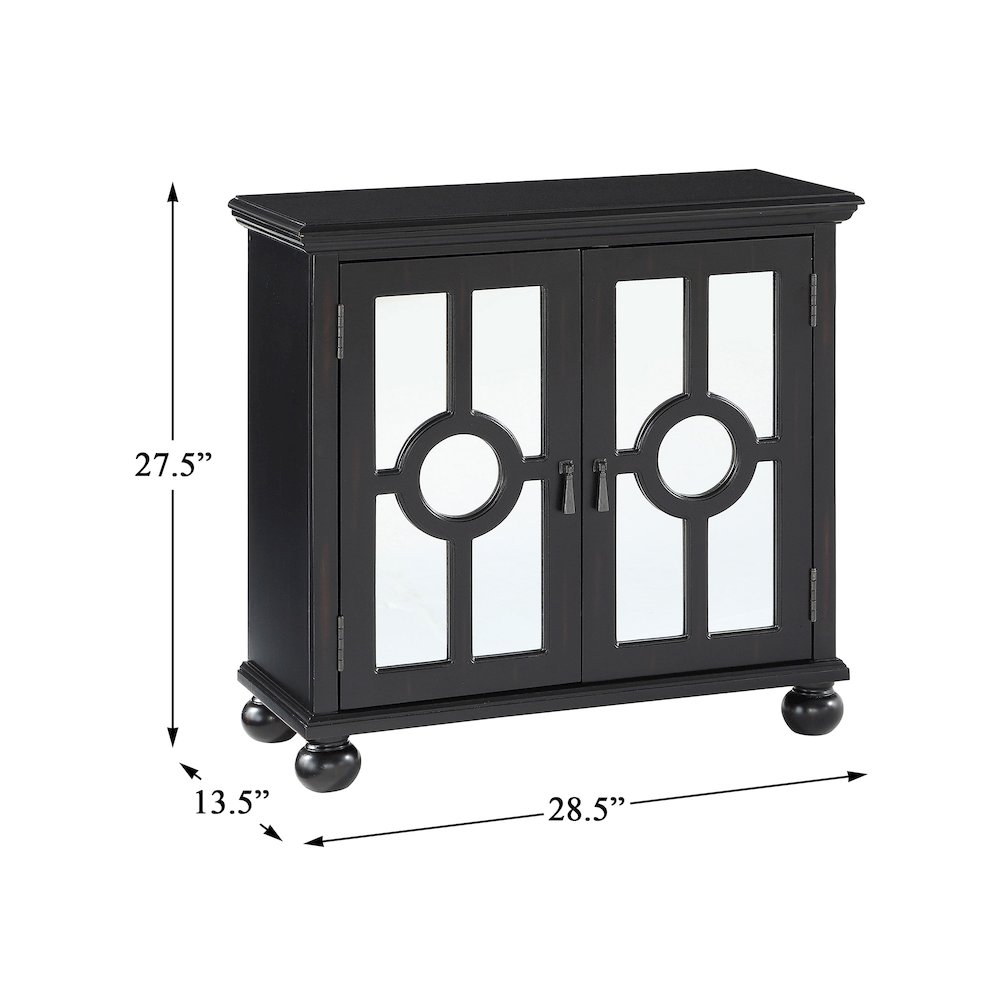 Poppy Asian Hardwood Accent Chest in Antique Black. Picture 2