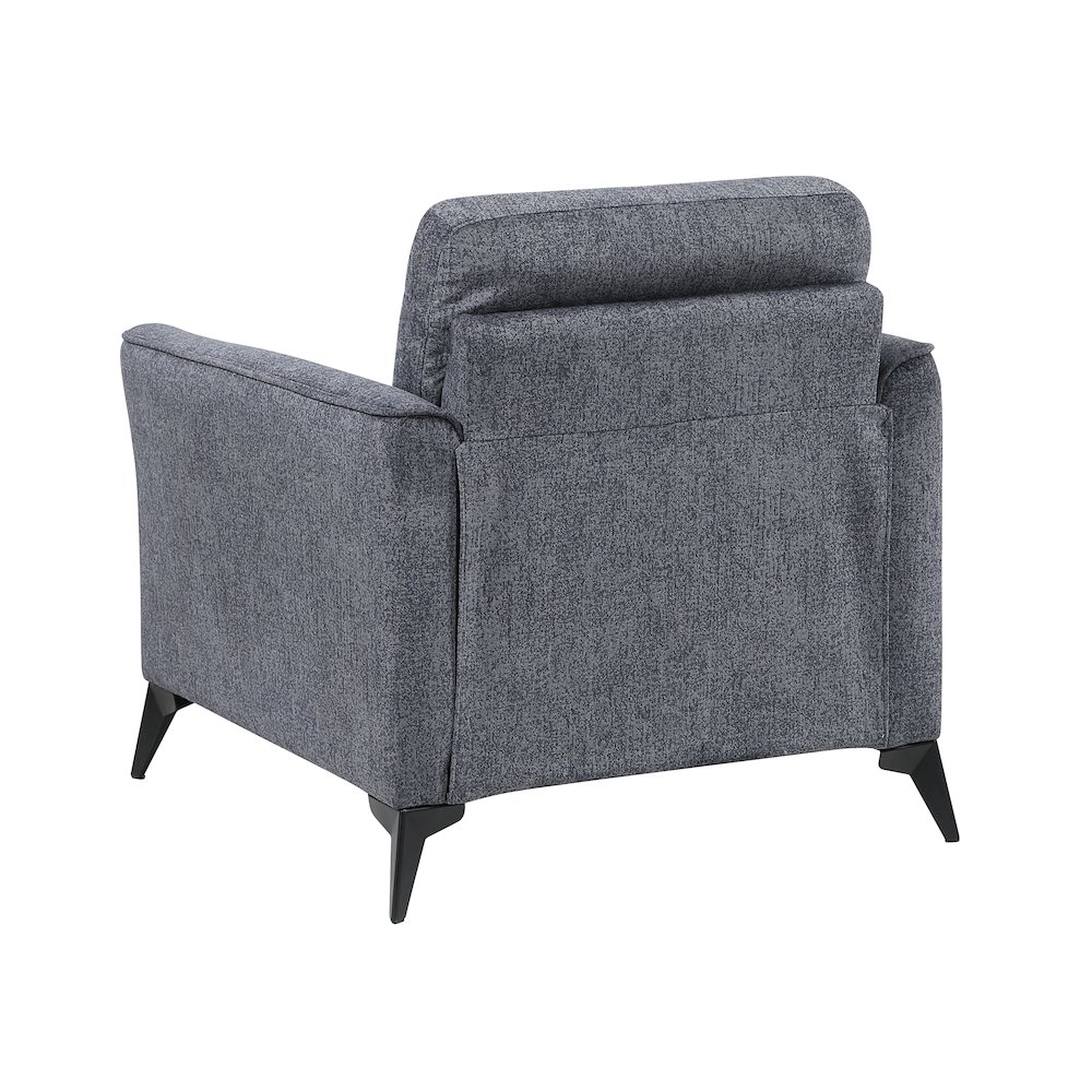 Tellot Microfiber Chair in Dark Gray. Picture 5