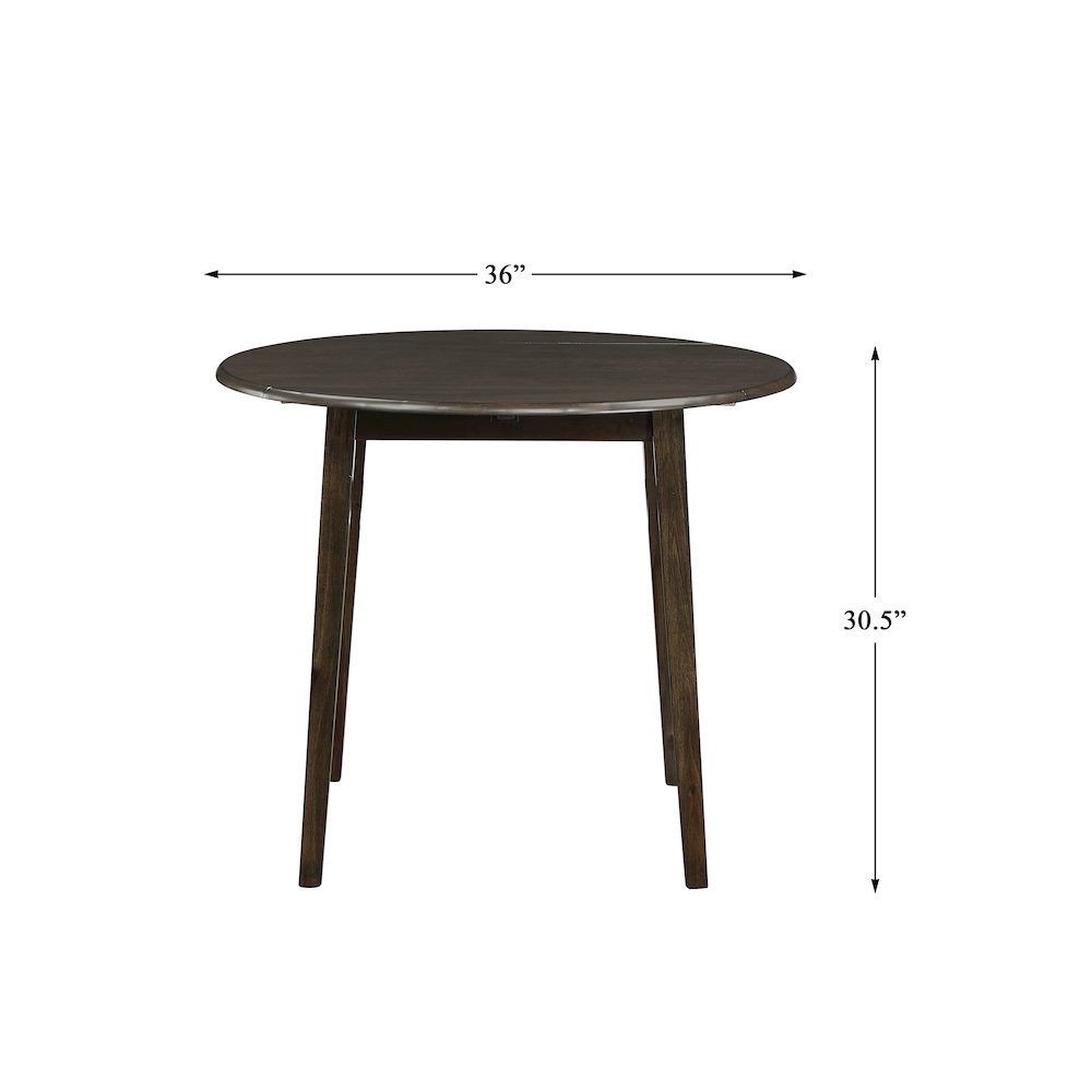 Rutland Birch Veneer Dining Room Table in Espresso Finish. Picture 4