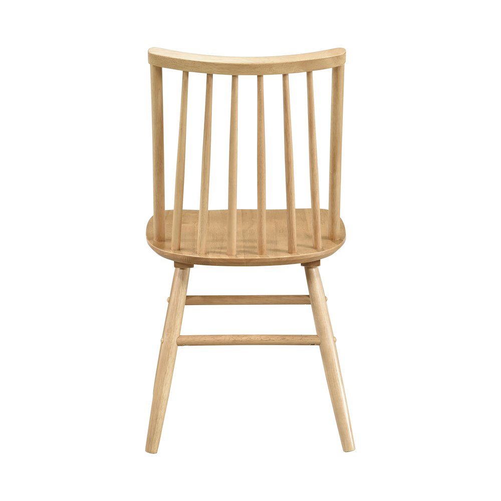 Pratter Wood Dining Room Side Chair, set of 2 in Natural Oak Finish. Picture 3