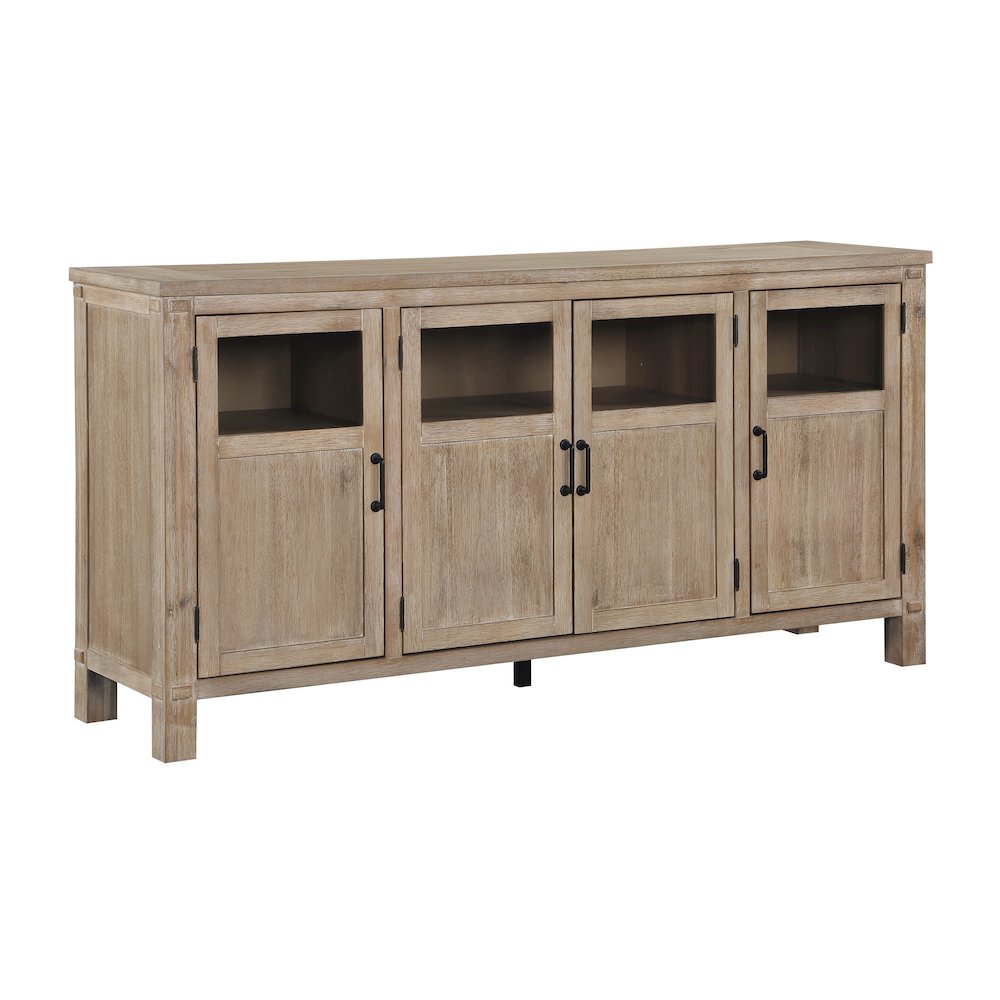 Aberdeen Acacia Veneer Dining Room Server in Distressed light oak. Picture 1