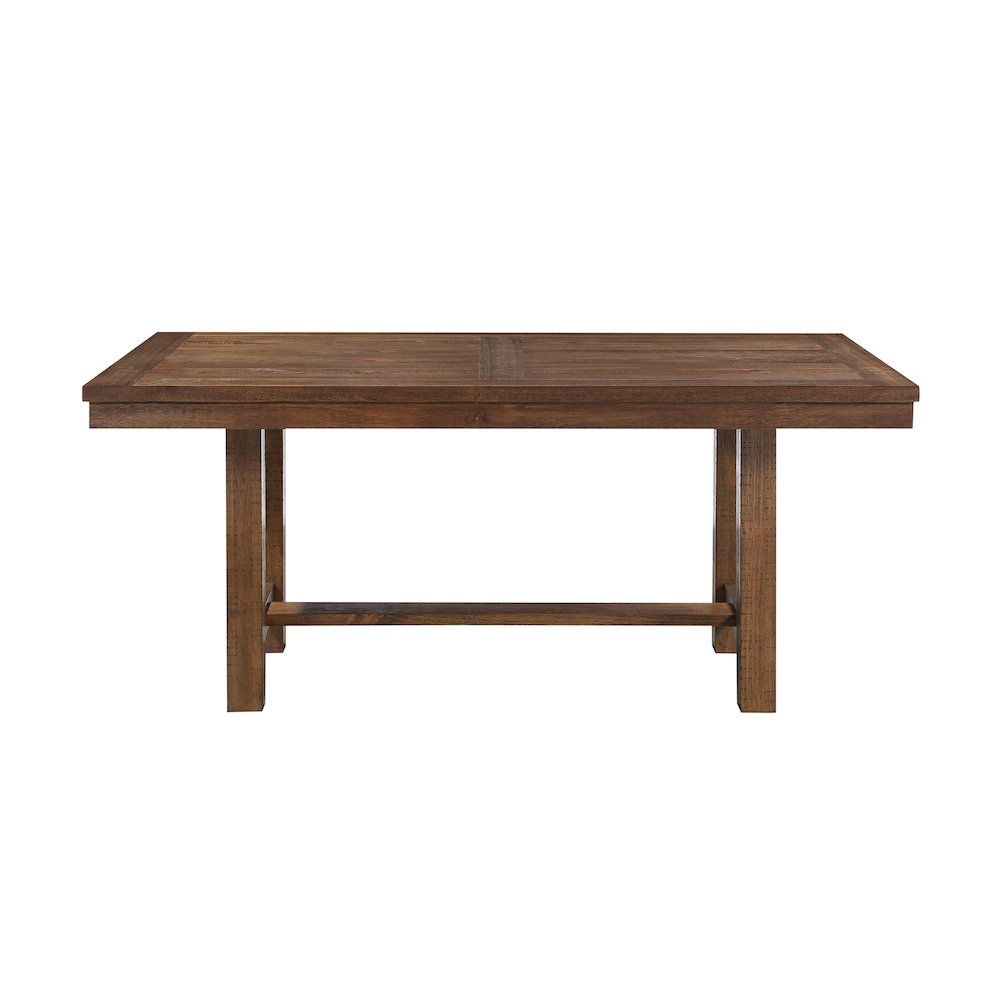 Bonner Wood Veneer Dining Room Table in Brown. Picture 3
