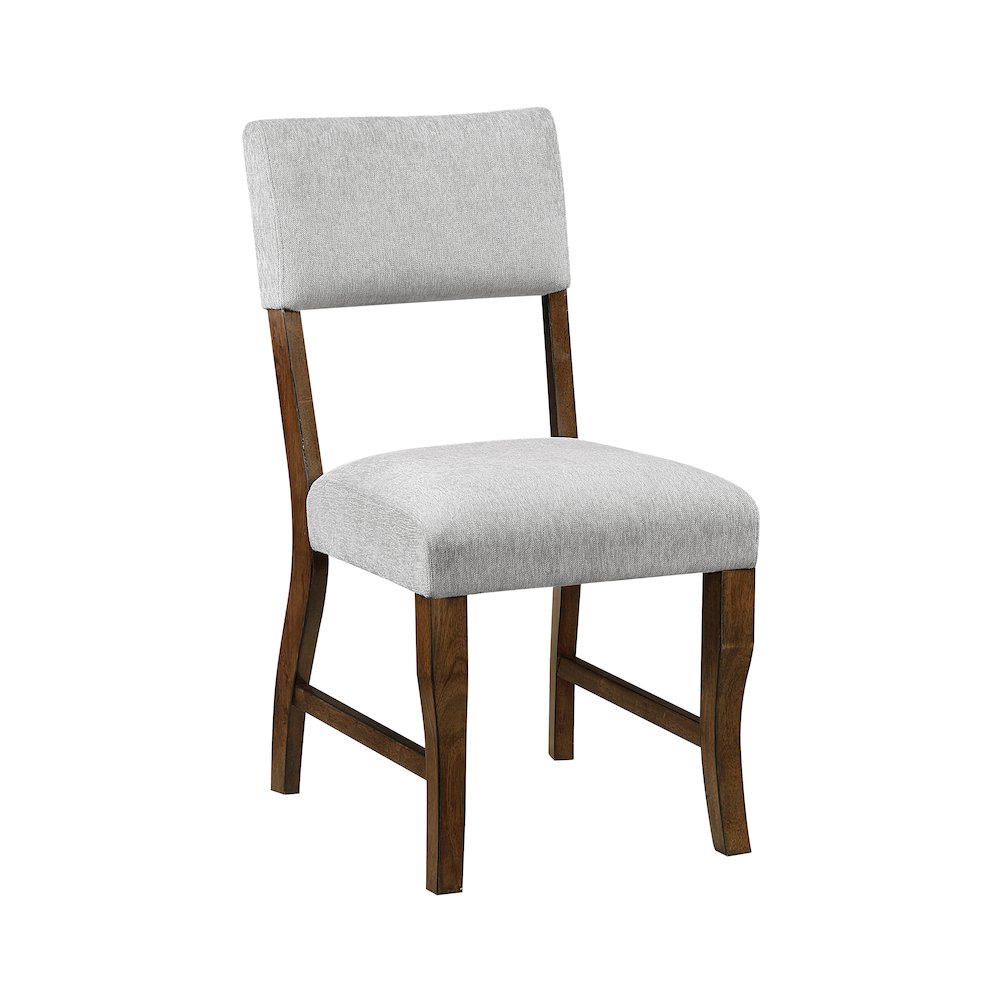 Aiden Chenille Side Chair in Gray. Picture 1