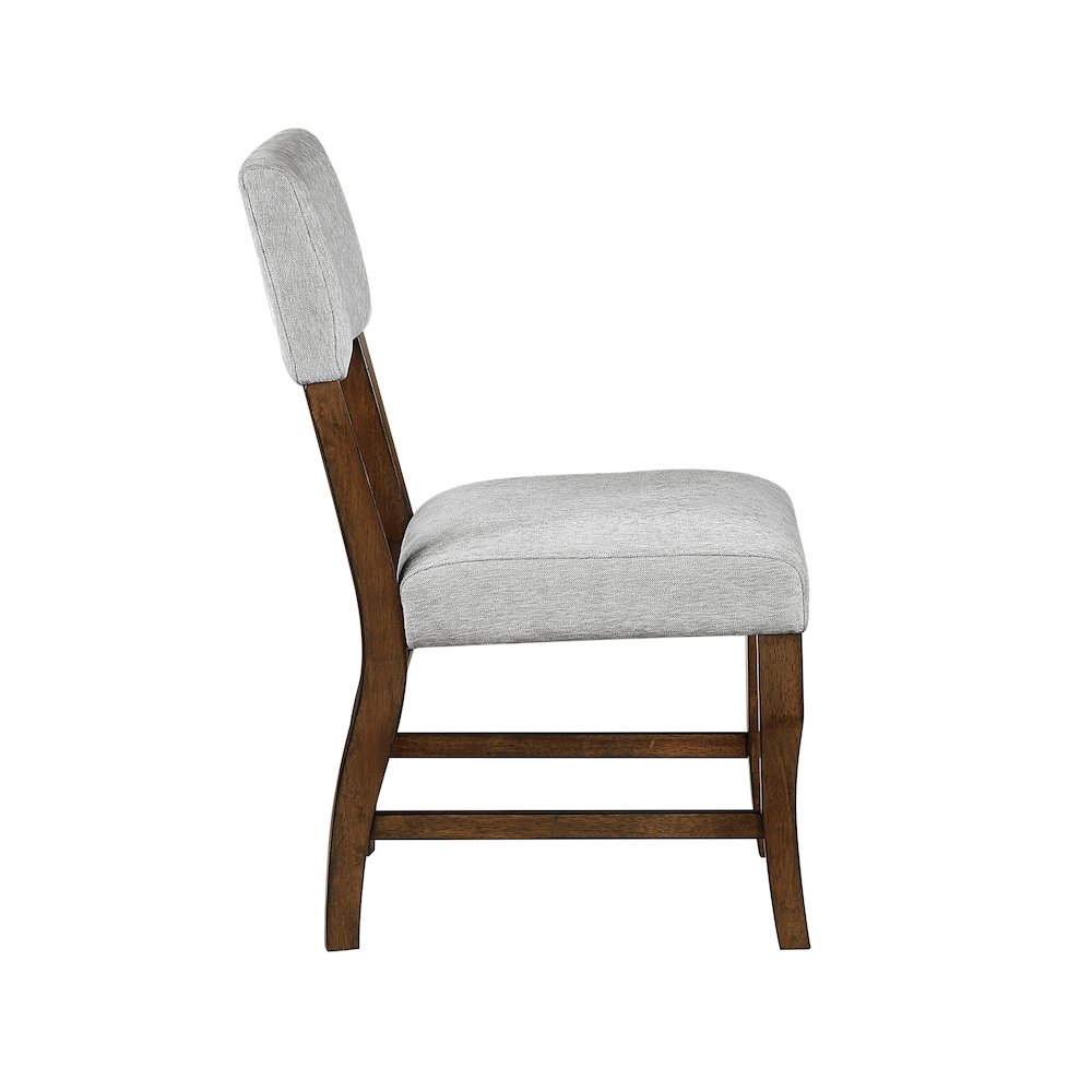 Aiden Chenille Side Chair in Gray. Picture 6