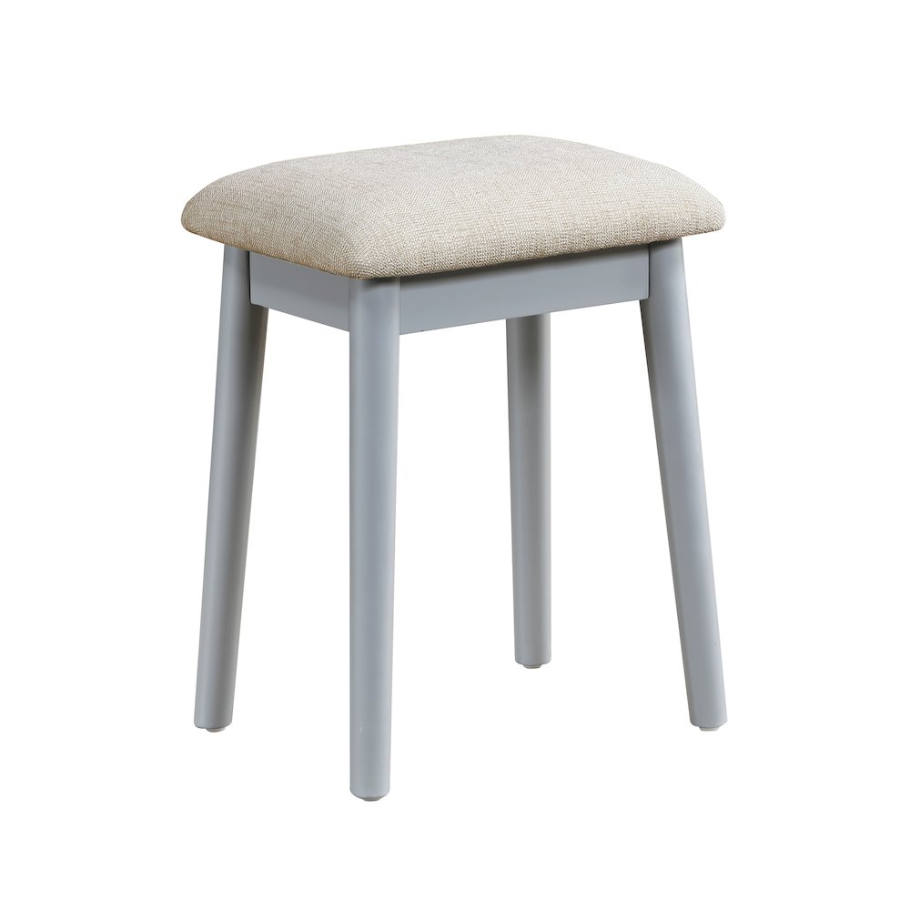 Camilla Acacia Vanity Dresser with Mirror and Stool in Gray. Picture 1