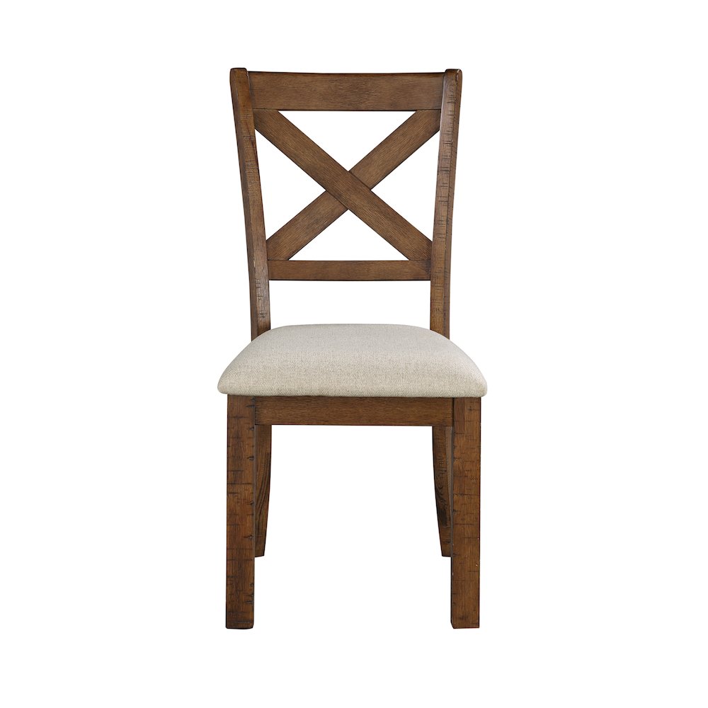 Bonner Textured Dining Room Side Chair, set of 2 in Beige. Picture 3
