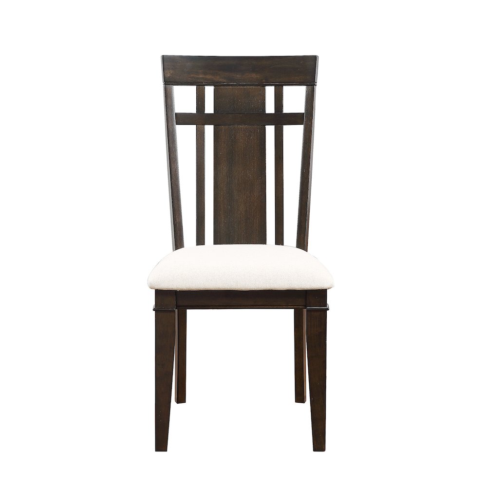 Makah Wood Dining Room Side Chair, set of 2 in Beige. Picture 3