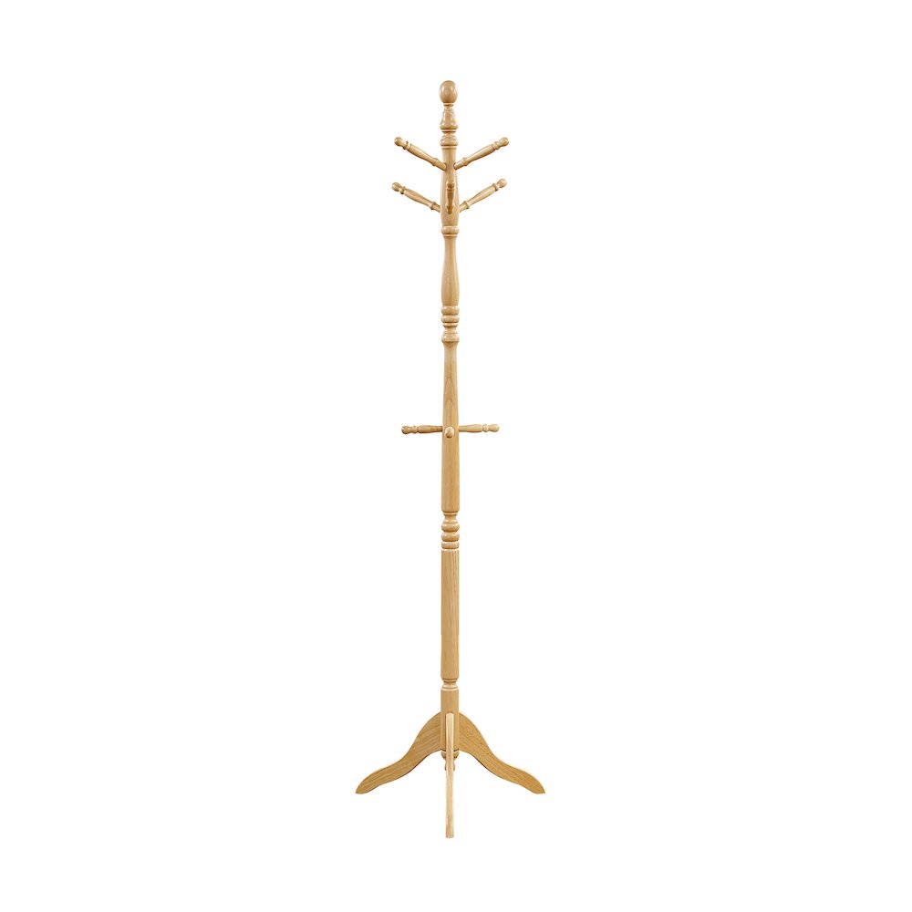 Manny Rubberwood Coat Rack in Natural. Picture 3