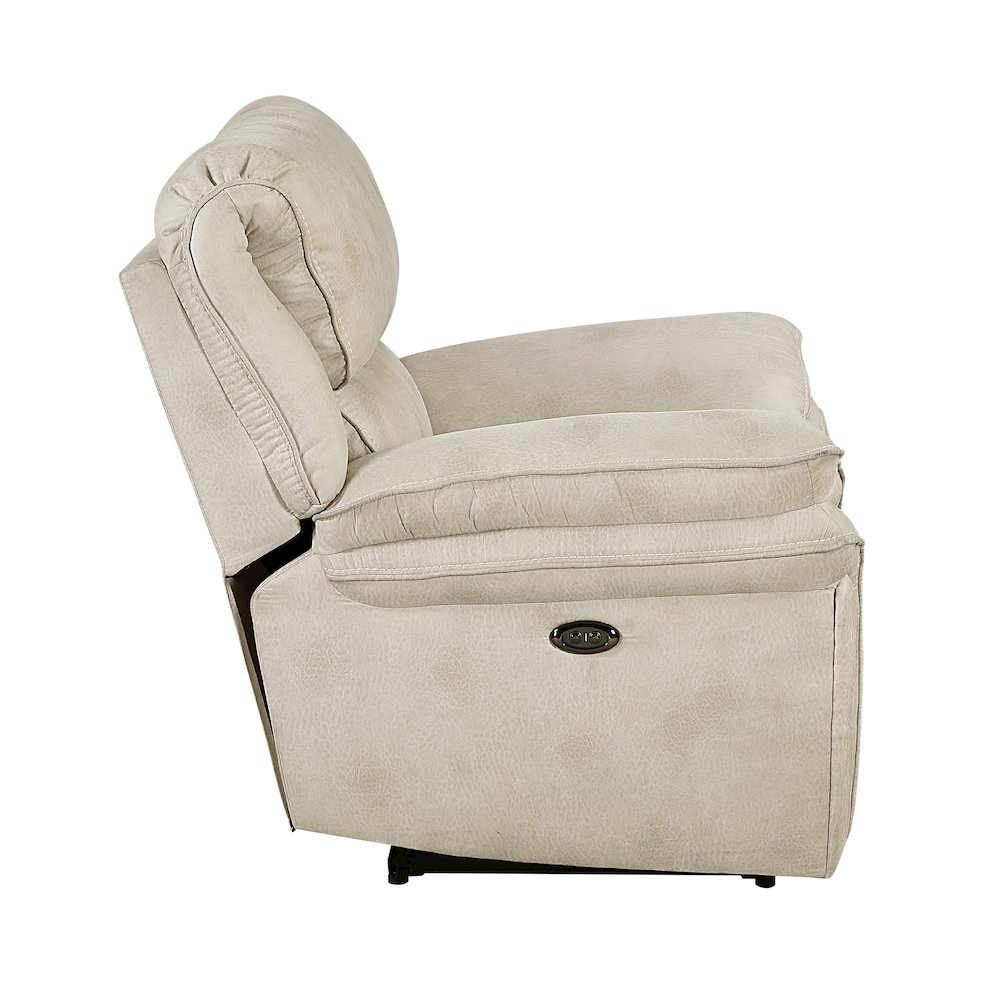 Proctor Microfiber Power Reclining Chair in Sand. Picture 6