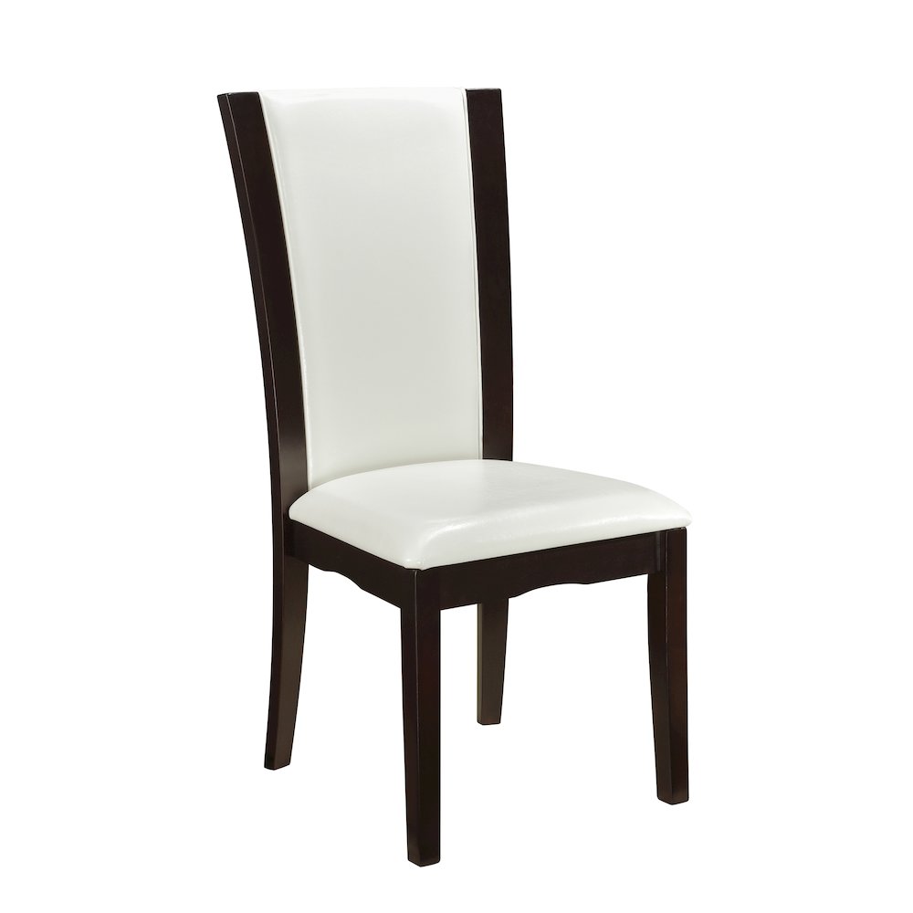 Daisy Wood Dining Room Side Chair, set of 2 in White. Picture 1