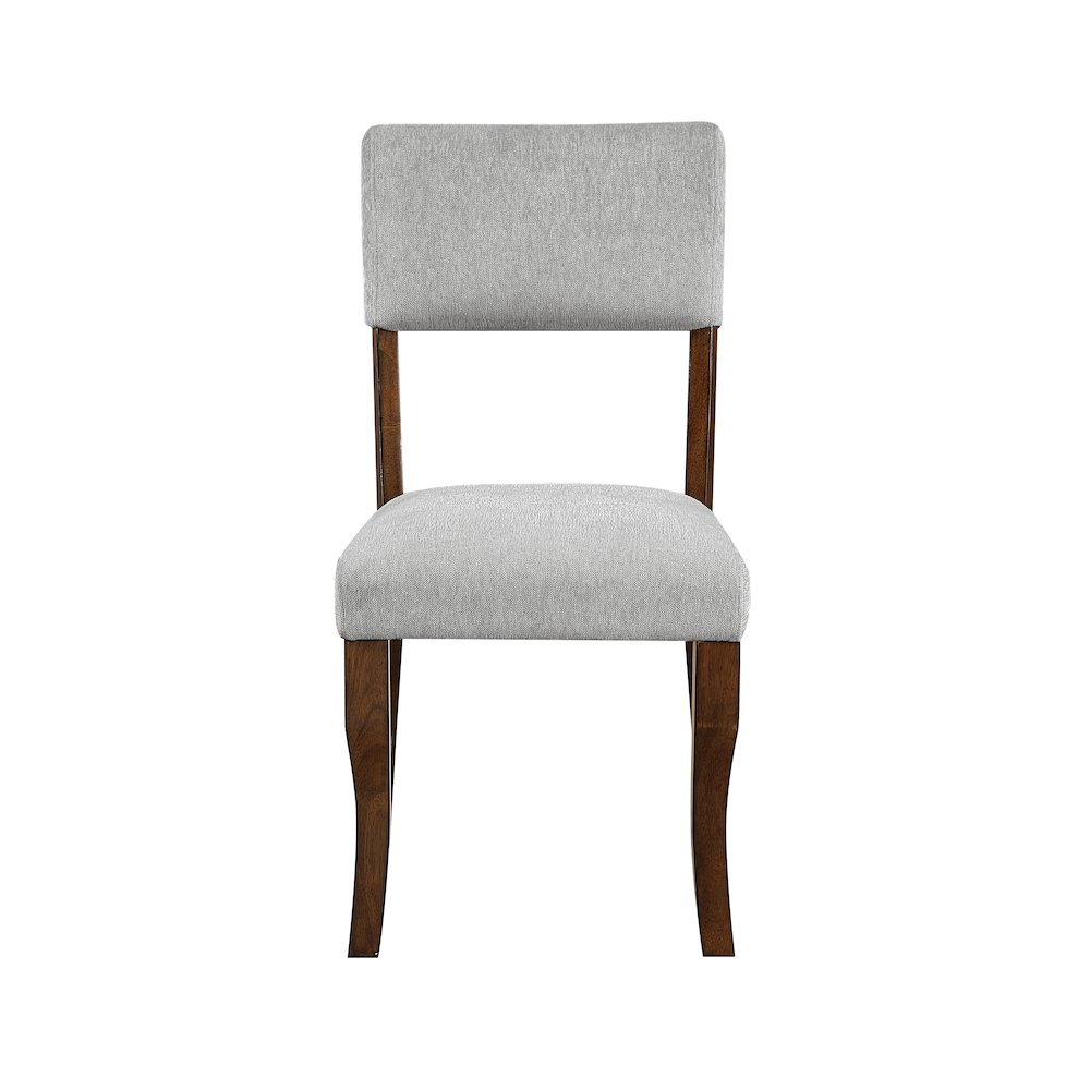 Aiden Chenille Side Chair in Gray. Picture 4