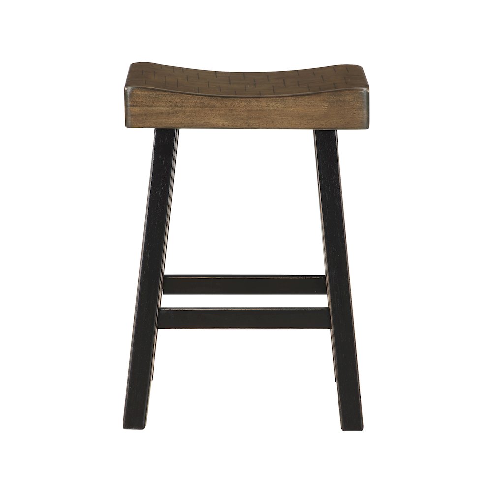 Caspian Solid Wood Counter Height Set (set of 4) in Black and Brown. Picture 5