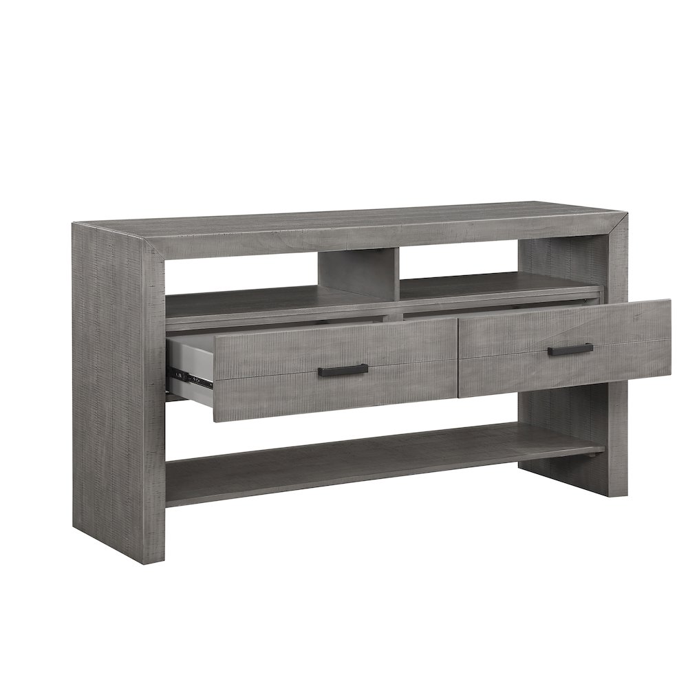 Gresham Acacia Veneer Dining Room Server in Gray. Picture 4