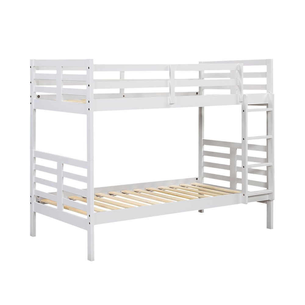 Darden Pine Twin/Twin Bunk Bed in White. Picture 2