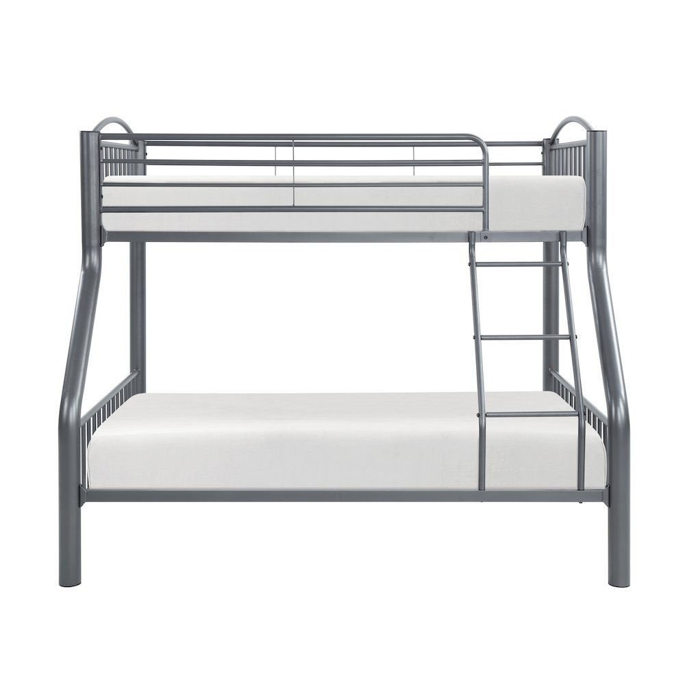 Beckett Metal Twin Over Full Metal Bunk Bed in Gray. Picture 6