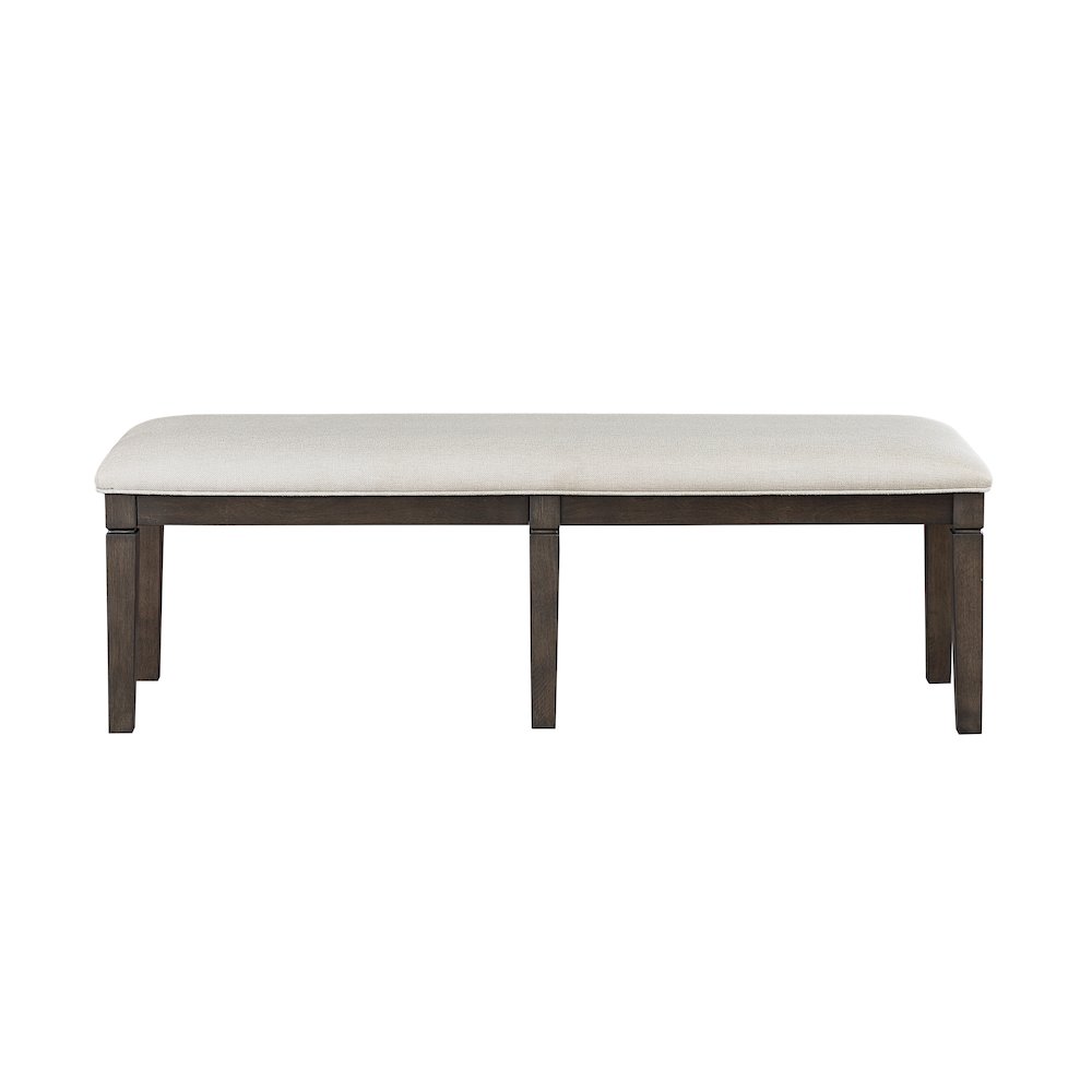 Victoria Asian Hardwood Dining Bench in Dark Espresso. Picture 3