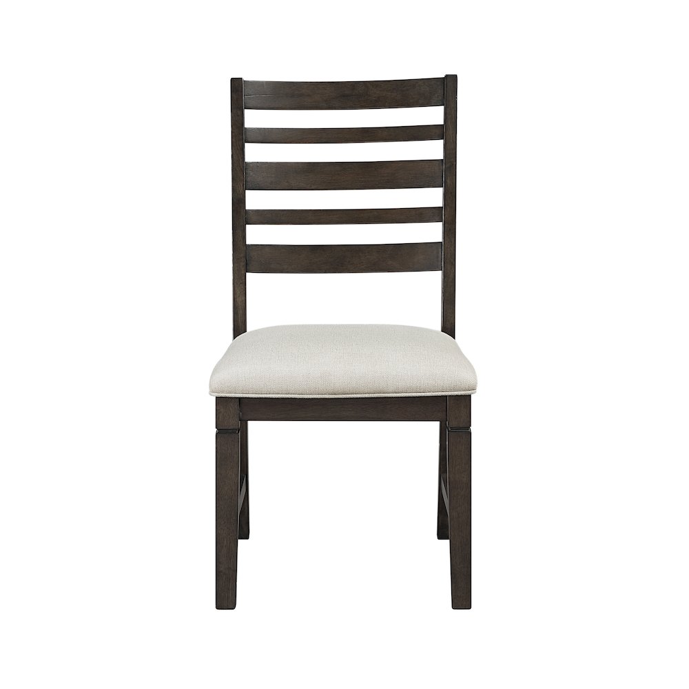 Victoria Asian Hardwood Dining Side Chair, Set of 2 in Dark Espresso. Picture 5