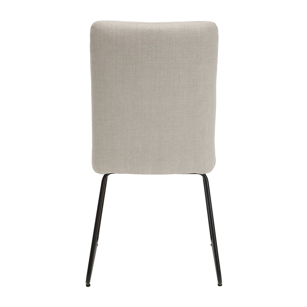 Benito Textured Dining Room Side Chair, set of 2 in Beige. Picture 3