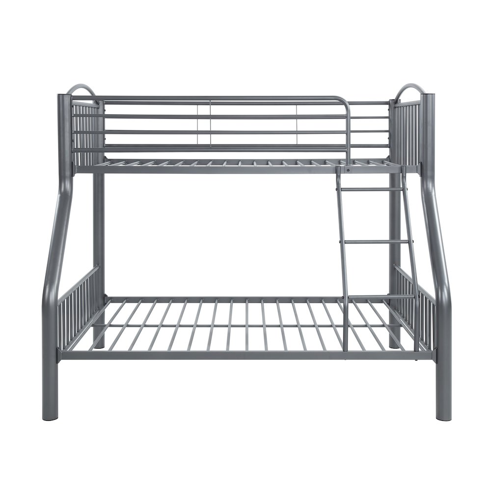 Beckett Metal Twin Over Full Metal Bunk Bed in Gray. Picture 7