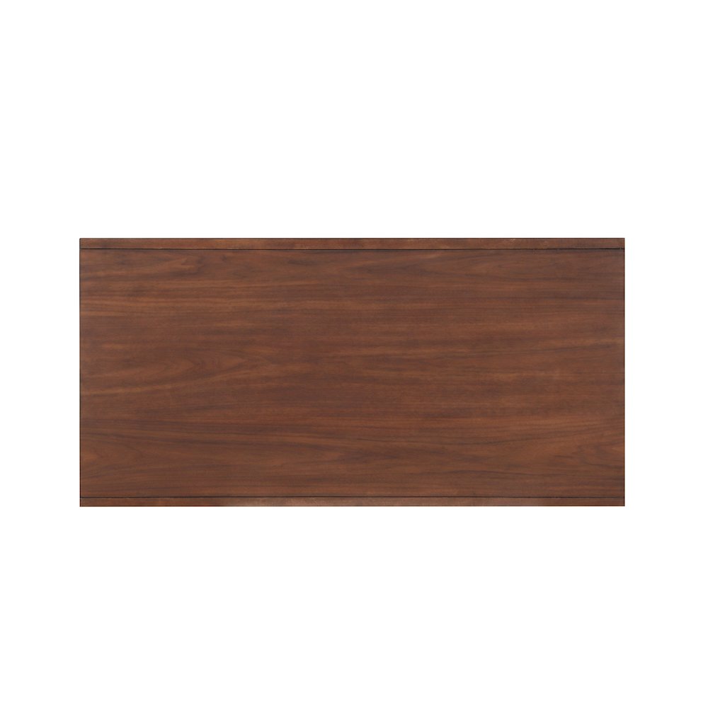 Frolic Rubberwood Cocktail Table with Two Functional Drawers in Brown. Picture 5