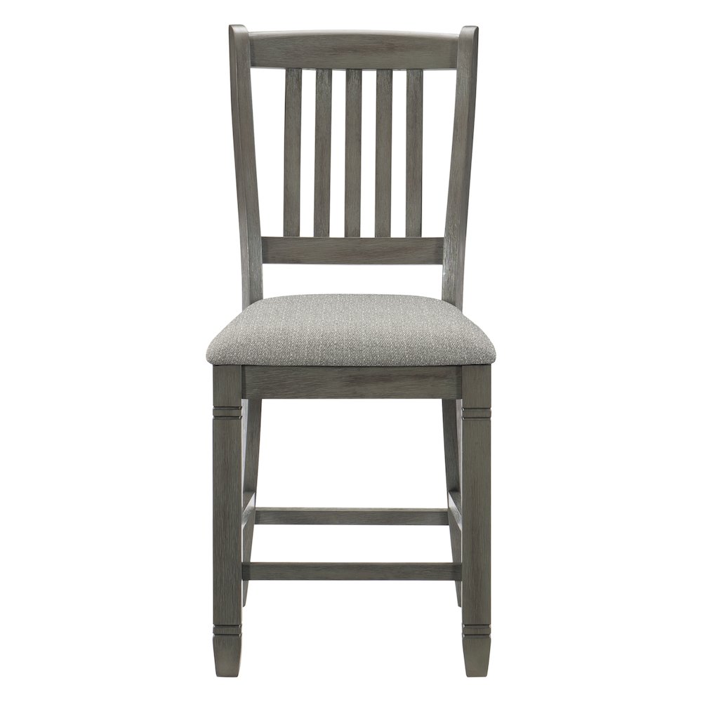 Granby Textured Counter Height Dining Chair, set of 2 in Gray. Picture 5