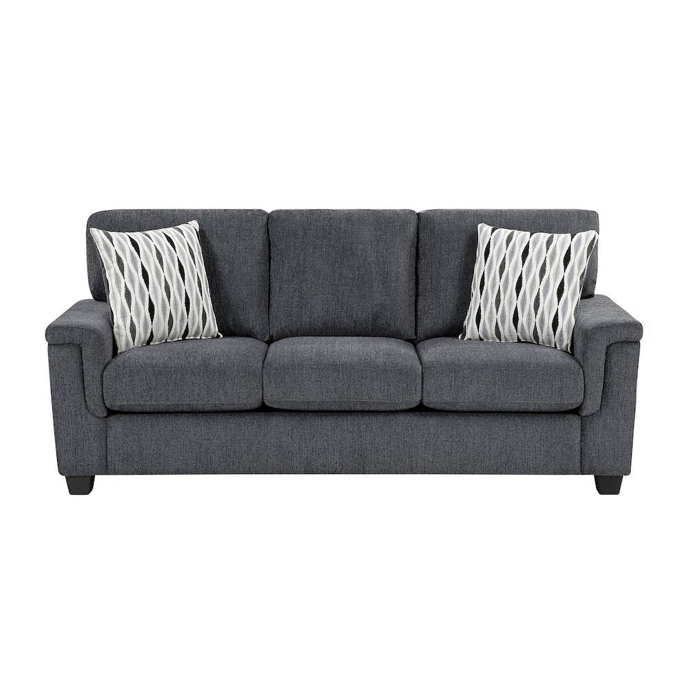 Chelsea Chenille Sofa in Dark Gray. Picture 5