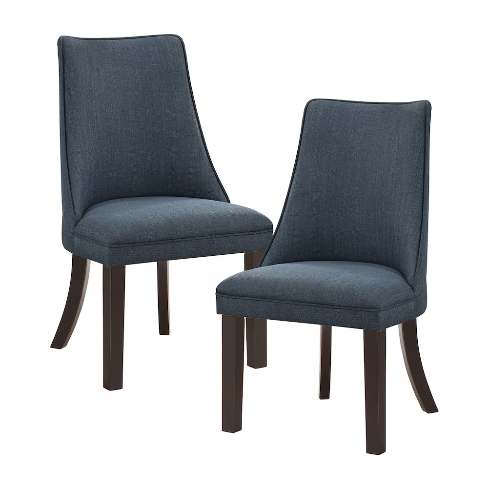Paulson Textured Dining Room Side Chair, set of 2 in Blue gray. Picture 1