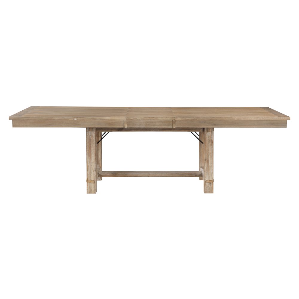Aberdeen Wood Dining Room Table in Distressed light oak. Picture 5