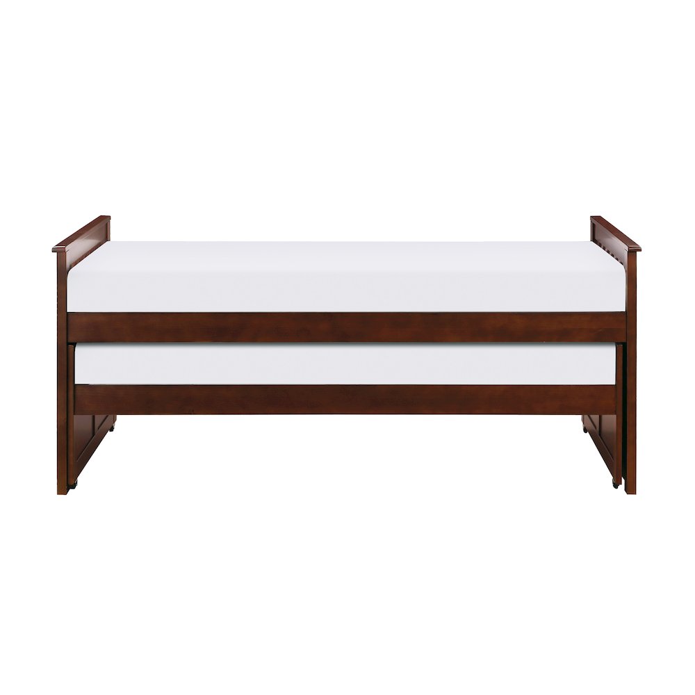 Rowe Pine Twin/Twin Bed in Dark Cherry. Picture 3
