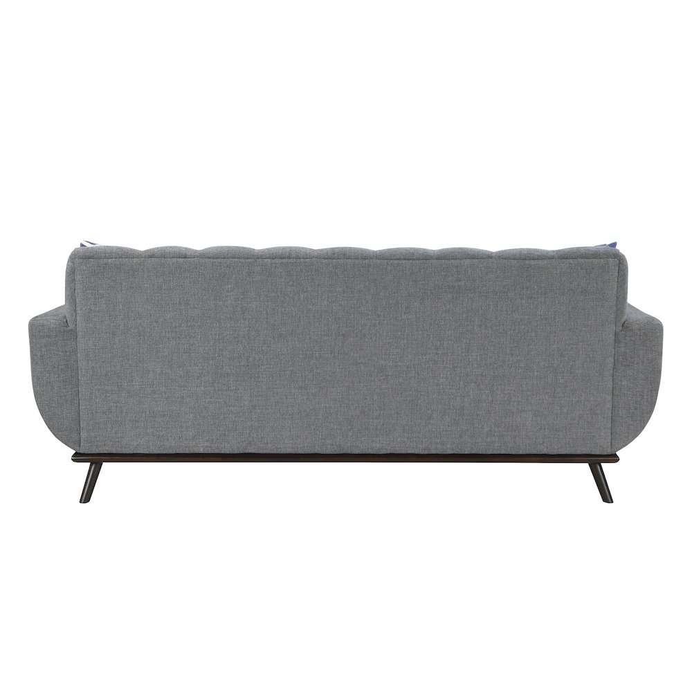 Everton Chenille Reversible Sofa Chaise in Gray. Picture 5