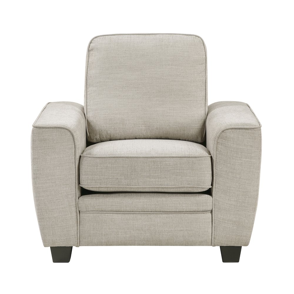 Zander Chenille Chair in Taupe. Picture 5