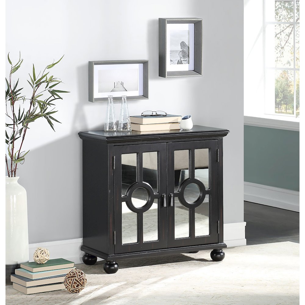 Poppy Asian Hardwood Accent Chest in Antique Black. Picture 6