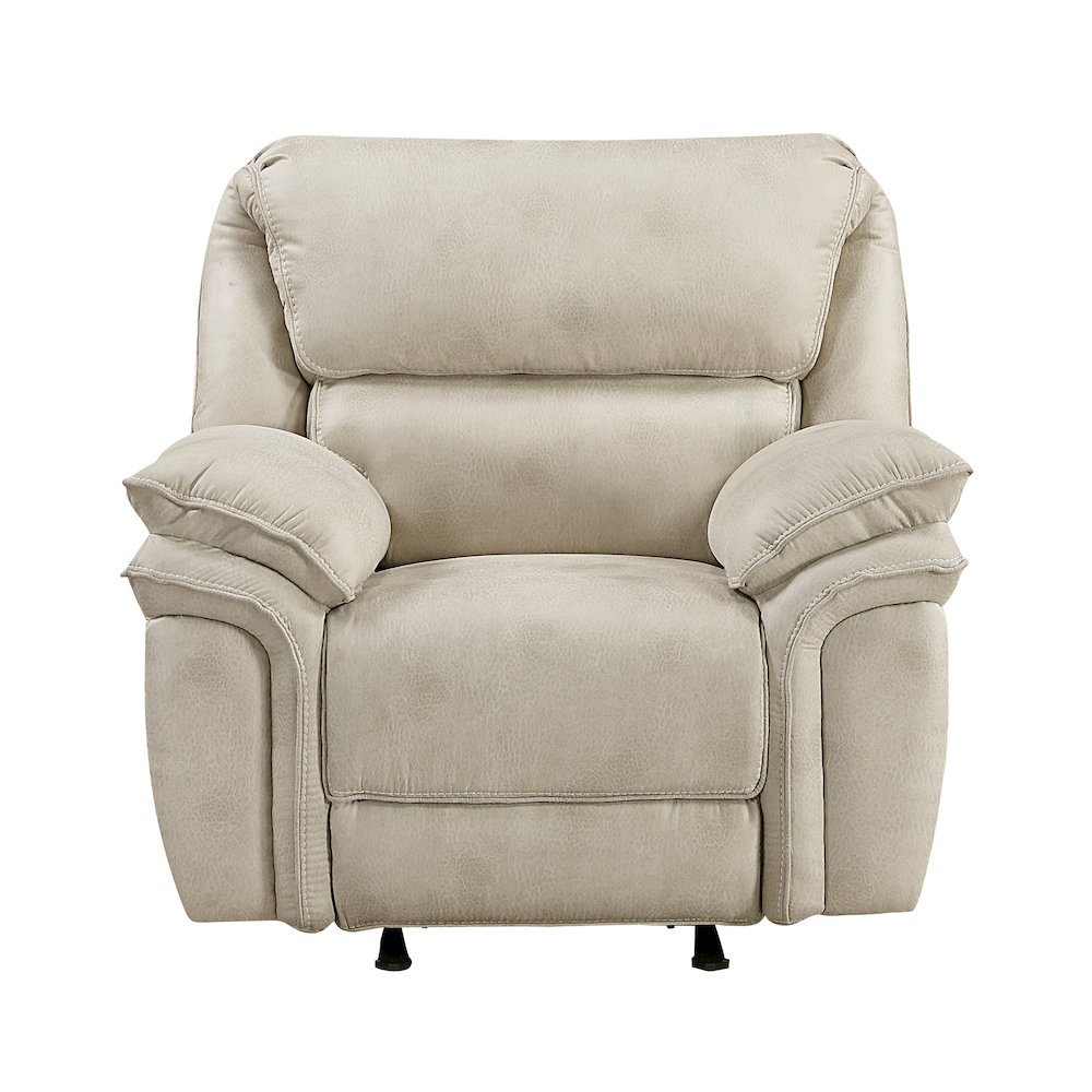 Proctor Microfiber Rocker Reclining Chair in Sand. Picture 4