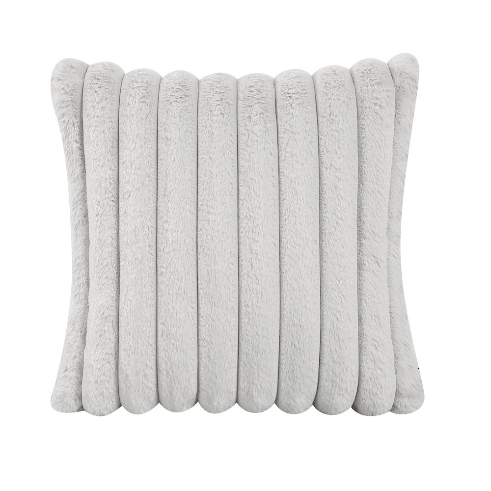 Santiago Microfiber Love Seat in Light Gray. Picture 9