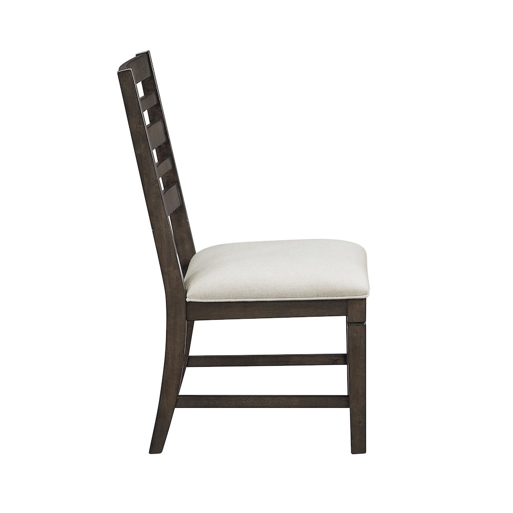 Victoria Asian Hardwood Dining Side Chair, Set of 2 in Dark Espresso. Picture 7
